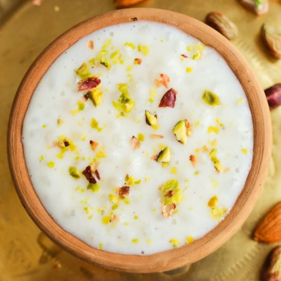 Sago Kheer/Pudding - Recipe photo by Beingwholesome