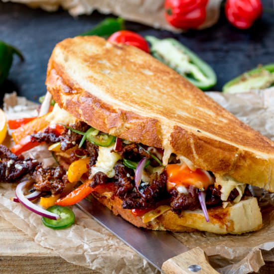 Korean Steak Sandwich - Recipe photo by KitchenSanctuary