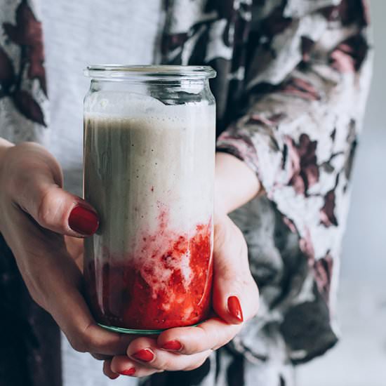 Starwberry Milk for Hormone Balance - Recipe photo by TheAwesomeGreen