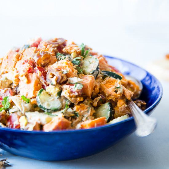 Moroccan Sweet Potato Salad - Recipe photo by foodfaithfitness
