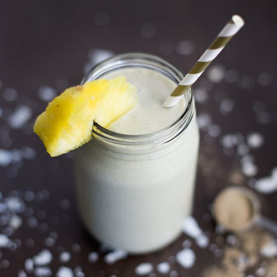 Creamy Coconut Smoothie with Amla - Recipe photo by Kiwi and Carrot