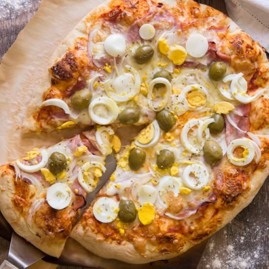 Portuguese Pizza - Recipe photo by muttandchops