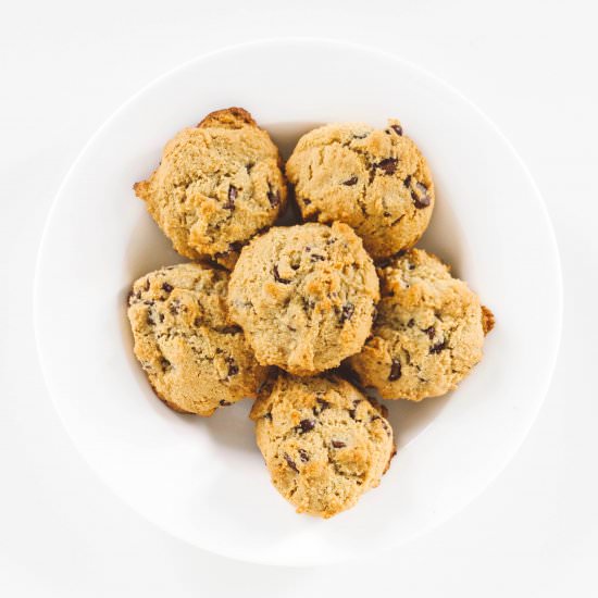 ALMOND FLOUR CHOCOLATE CHIP COOKIES - Recipe photo by Greciaparra