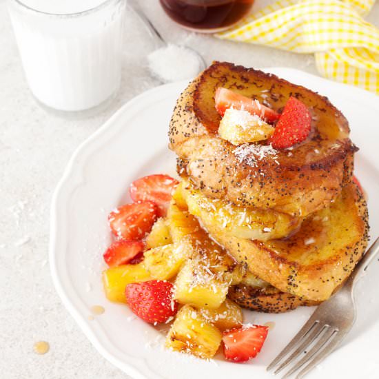 Tropical Vegan French Toast - Recipe photo by littlesugarsnaps