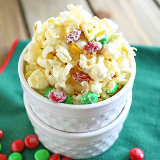 White Chocolate Popcorn - Recipe photo by livingwellspendingless