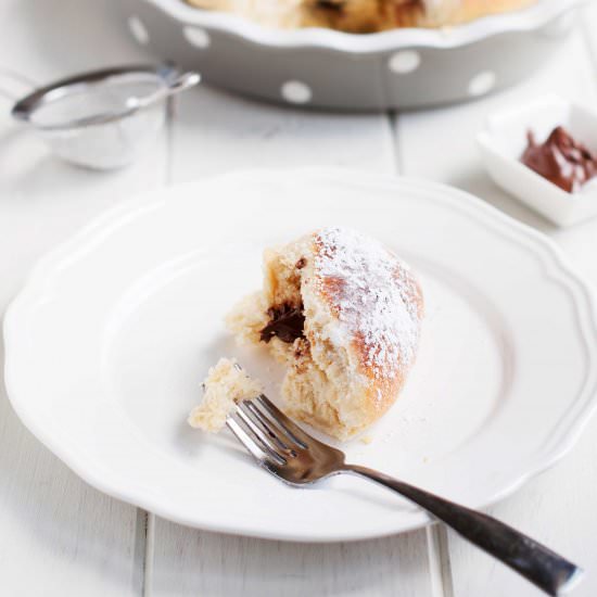 Nutella Buchteln - Recipe photo by whatevabakes