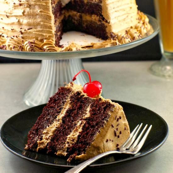 Root Beer Float Cake - Recipe photo by Food Meanderings
