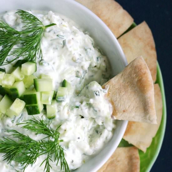 Greek Yogurt Tzatziki Dip - Recipe photo by SimpleSassyScrumptious