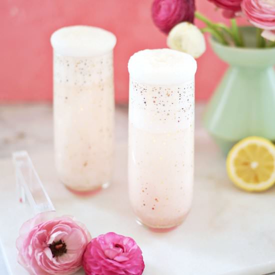 Spring Gin Fizz Recipe - Recipe photo by abeautifulmessblog