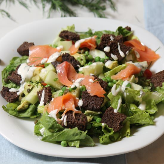 Smoked Salmon Salad with Dill - Recipe photo by allie15