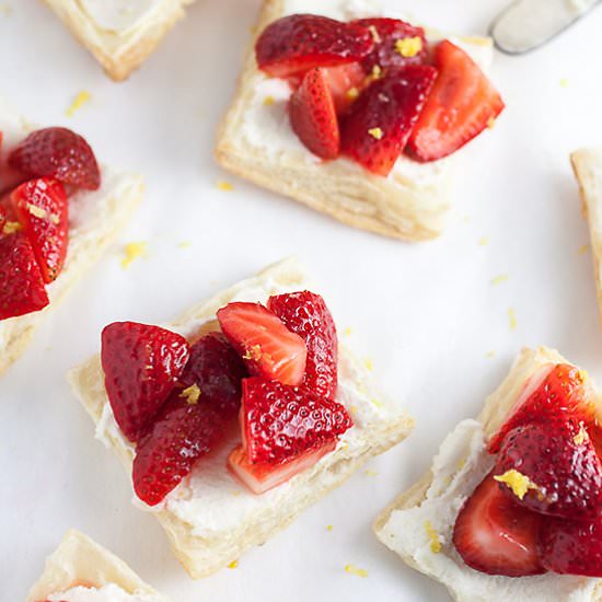 Honeyed Strawberry Tartlets - Recipe photo by therusticfoodie