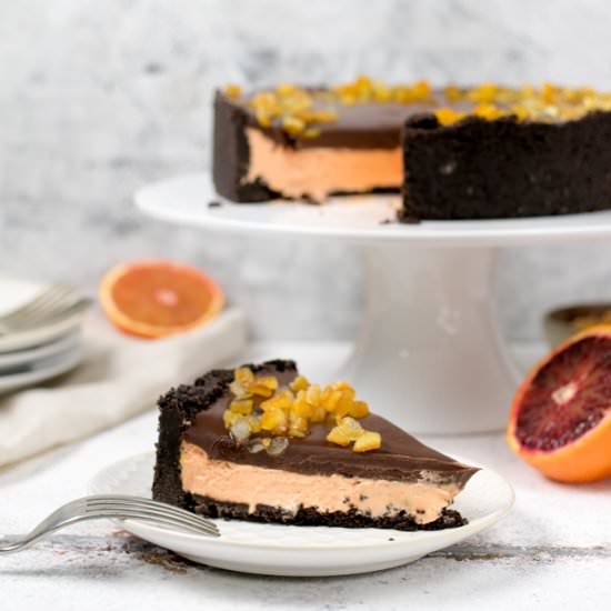 Chocolate Orange No-Bake Cheesecake - Recipe photo by KitchenSanctuary
