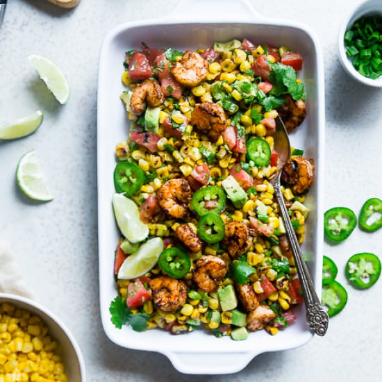 Mexican Honey Lime Shrimp Salad - Recipe photo by foodfaithfitness