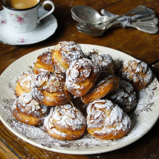 Marzipan Chouquettes (Puffs) - Recipe photo by sabine@mamangerie