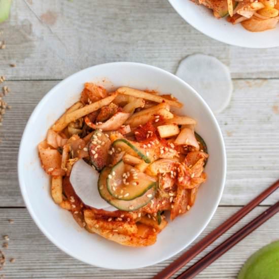 Kimchi Salad with Apple and Daikon - Recipe photo by Craft Beering