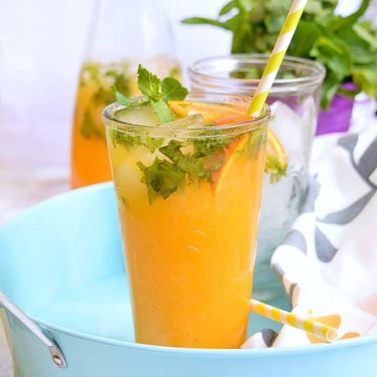 Alcohol Free Orange Mojito - Recipe photo by Savory Bites