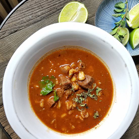Pozole Rojo For Your Soul - Recipe photo by schawel