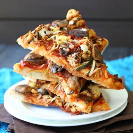 Vegan BBQ Veggie Pizza - Recipe photo by Vegan In The Freezer