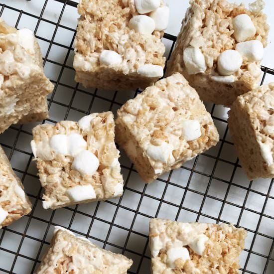 Brown Butter Rice Krispie Treats - Recipe photo by rushyama