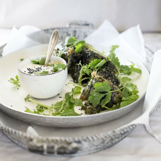 Spanakopita in Rice Paper - Recipe photo by lemonsandmore