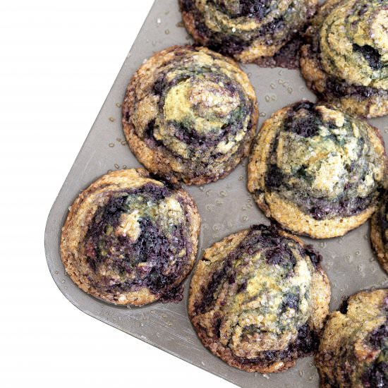 Blueberry Swirl Muffins - Recipe photo by thebakermama
