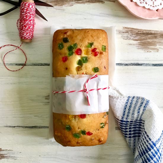 Egg free Tutti Frutti Cake - Recipe photo by polkapuffs