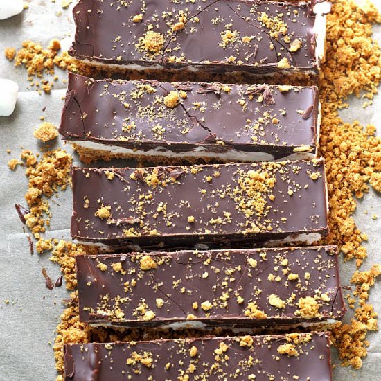 No-Bake S’mores Bars - Recipe photo by Garden in the kitchen
