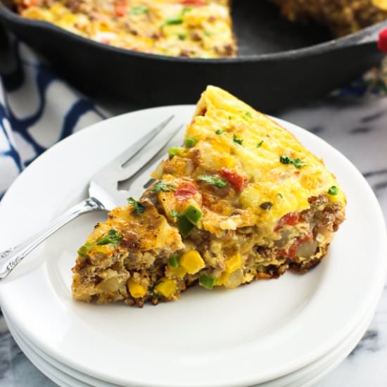 Hearty Southwestern Frittata - Recipe photo by mysequinedlife