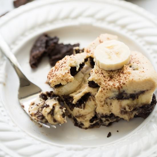Chocolate Peanut Butter Banana Cake - Recipe photo by meaningfuleats