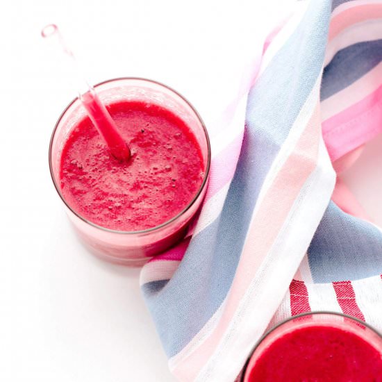 Raspberry Lemonade Fizz Smoothie - Recipe photo by BlissfulBasil