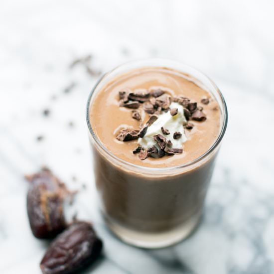 Peanut Butter Cup Protein Smoothie - Recipe photo by balancedberry