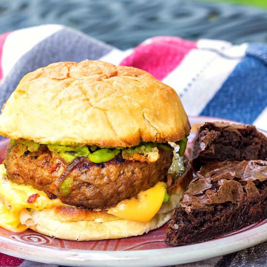 Bloody Mary Meatloaf Burger - Recipe photo by onlinepastrychef