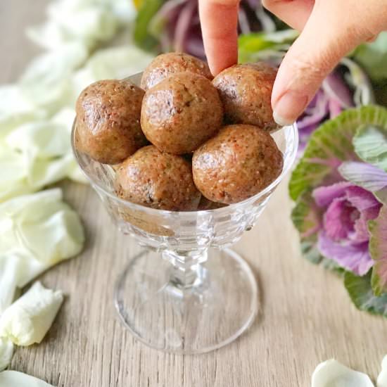 Quick and Easy Protein Bliss Balls - Recipe photo by Whole Natural Kitchen