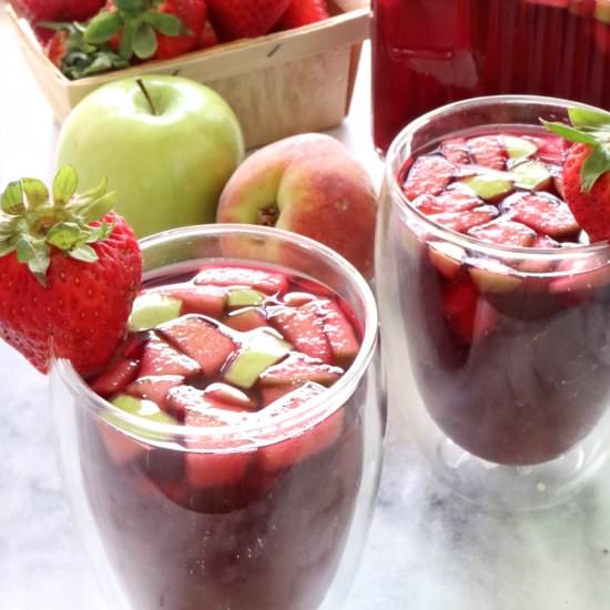 Blueberry Tea Sangria - Recipe photo by The Nutrition Adventure