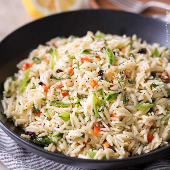 Copycat Piada Orzo Salad - Recipe photo by The Chunky Chef