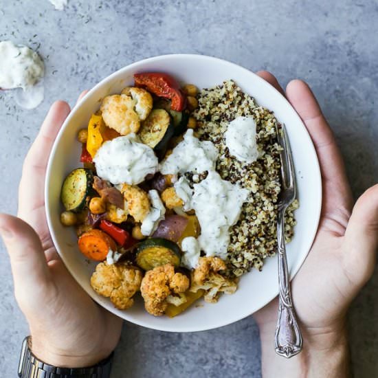 Roasted Vegetable Grain Bowl - Recipe photo by joyfulhealthyeats