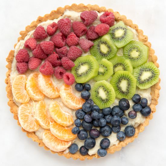 Fruit Tart with Banana Cream - Recipe photo by thrivingonpaleo
