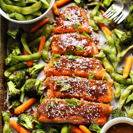 One Pan Miso Glazed Salmon - Recipe photo by platingsandpairings