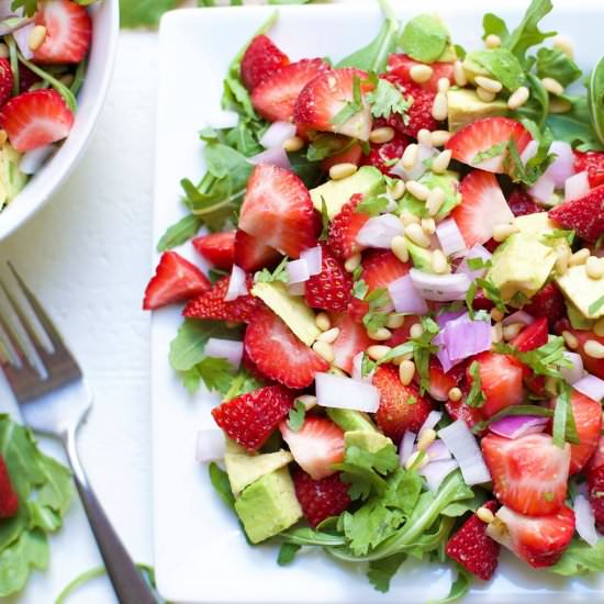Strawberry Avocado Salad - Recipe photo by wholesomelicious