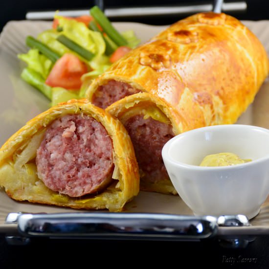 Sausage and Leek Roll - Recipe photo by pattysaveurs