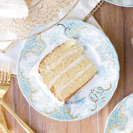 Classic Vanilla Butter Cake - Recipe photo by ohsheswooned