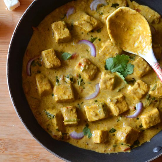 No cream paneer - Recipe photo by Shamlyn Fernandes