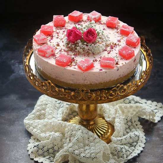 Turkish delight cheesecake - Recipe photo by Kitchen Maestro