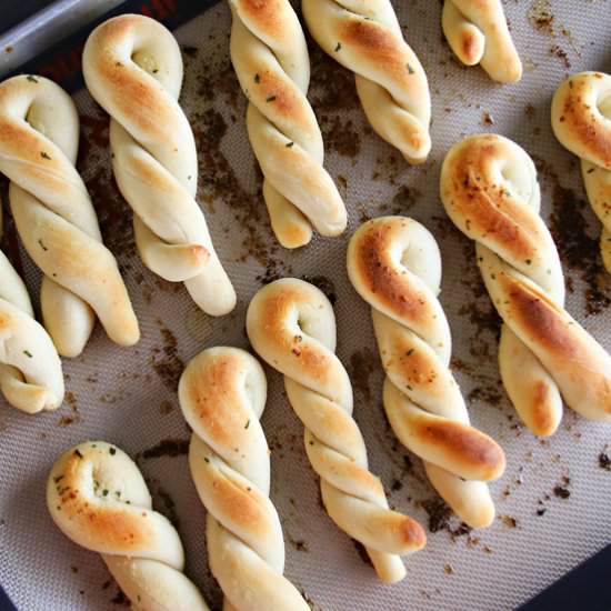 Easy 3-Ingredient Bread Twists - Recipe photo by Kleinworth &amp; Co