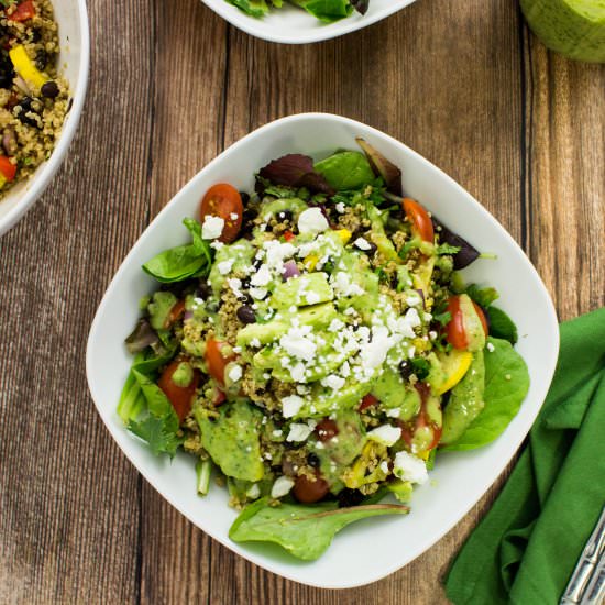 Grilled Vegetable Quinoa Salad - Recipe photo by Bites of Flavor