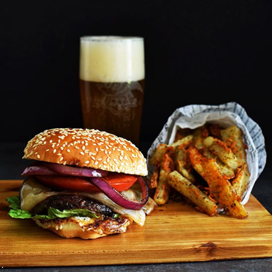 Portobello Mushroom Burger - Recipe photo by pepperdelight
