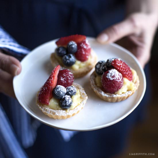 Gluten Free Vanilla Custard Tart - Recipe photo by lia griffith