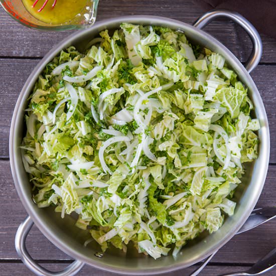 Napa Cabbage Salad - Recipe photo by muttandchops