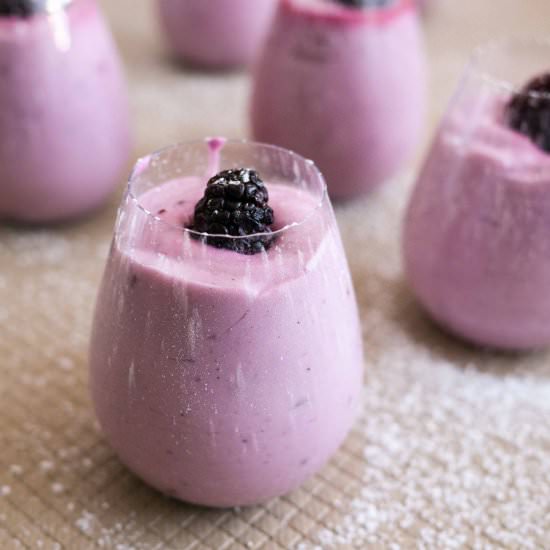 Easy Blackberry Mousse Recipe - Recipe photo by VeenaAzmanov