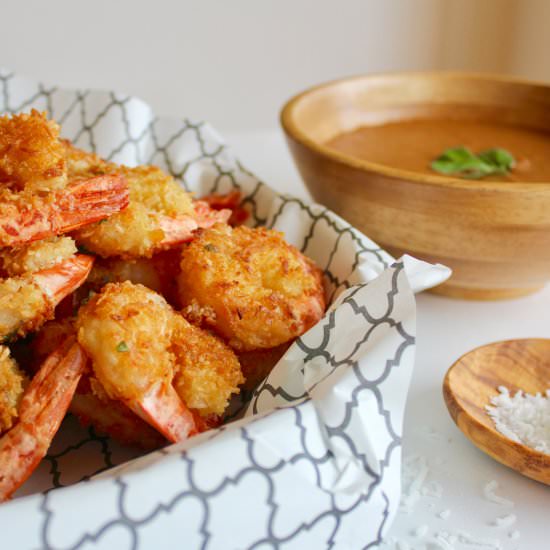Coconut Shrimp, Spicy Mango Sauce - Recipe photo by Sneaky Mommies
